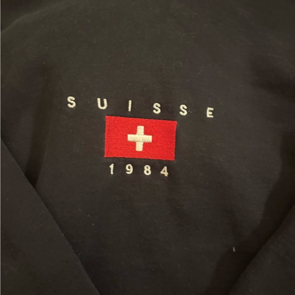 Brandy Melville Black Suisse 1994 Sweatshirt - Picture 2 of 4